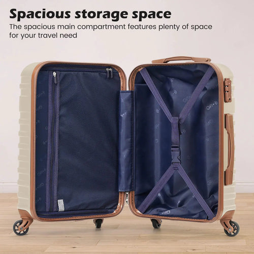 Coolife Suitcase Set 3 Piece Luggage Set