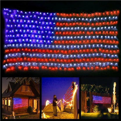 American Flag LED String Lights