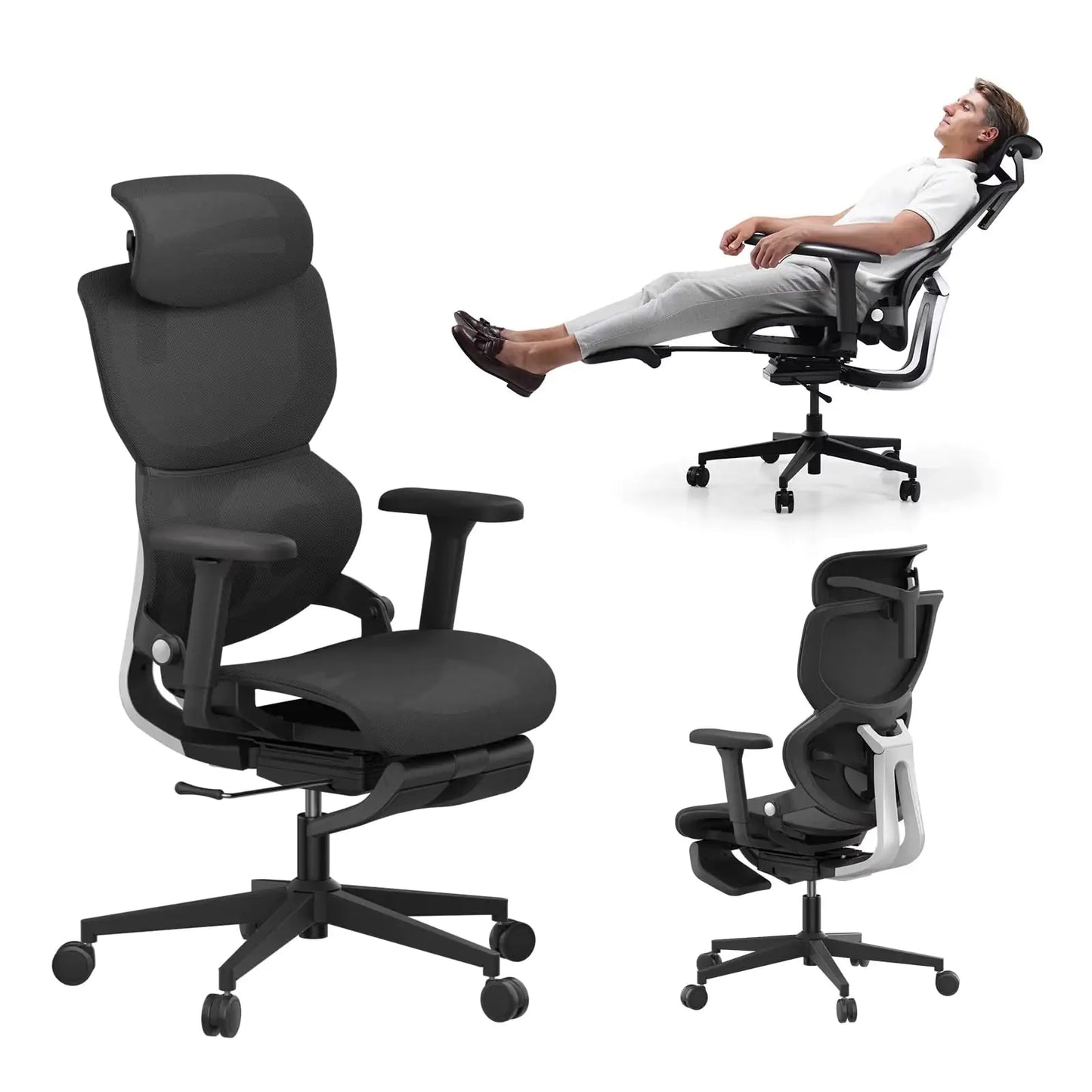 Ergonomic Office Chair With Footrest