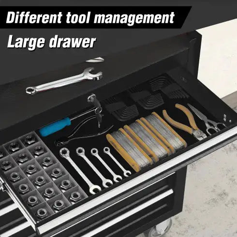 Rolling Tool Chest With 7-Drawer Tool Box With Wheels