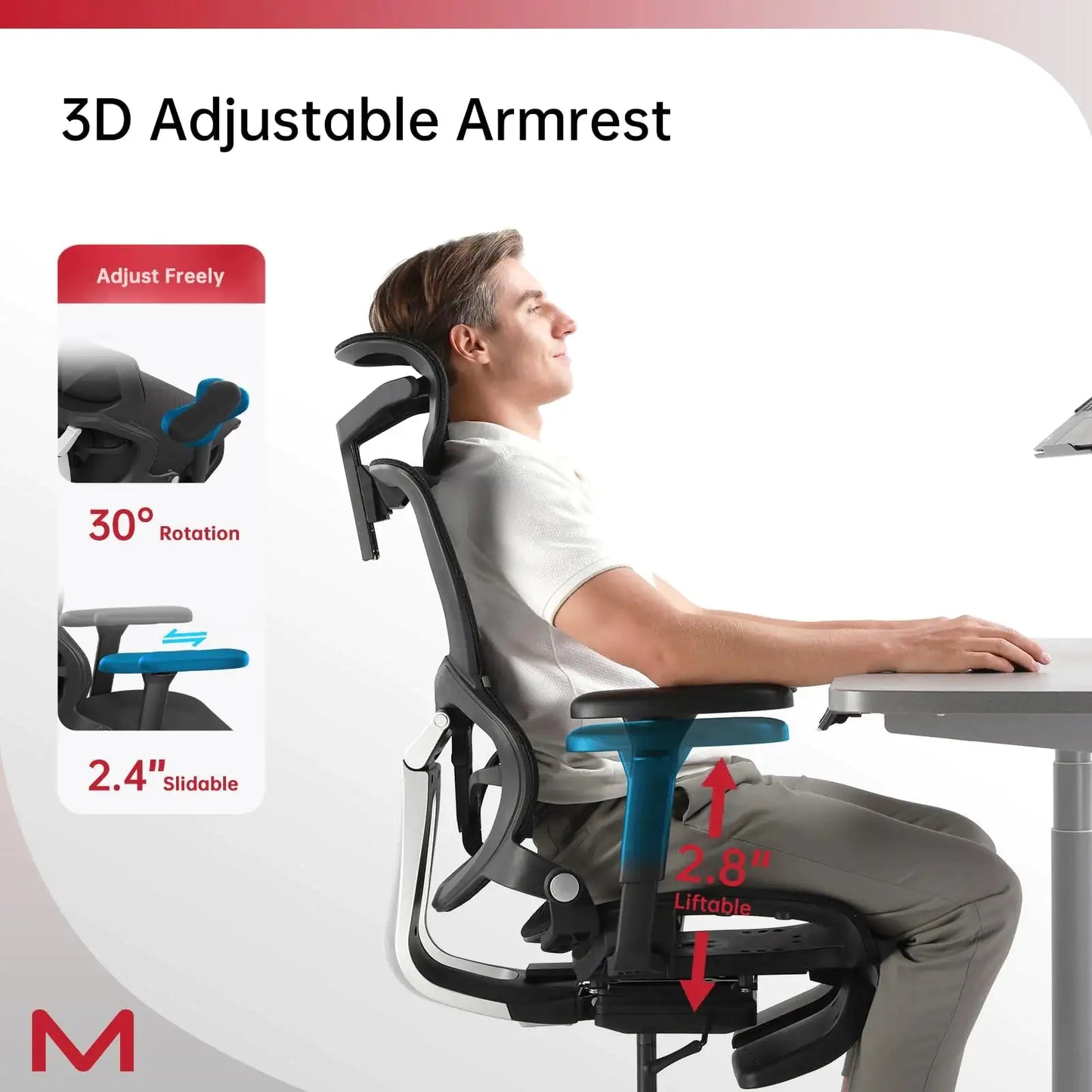 Ergonomic Office Chair With Footrest