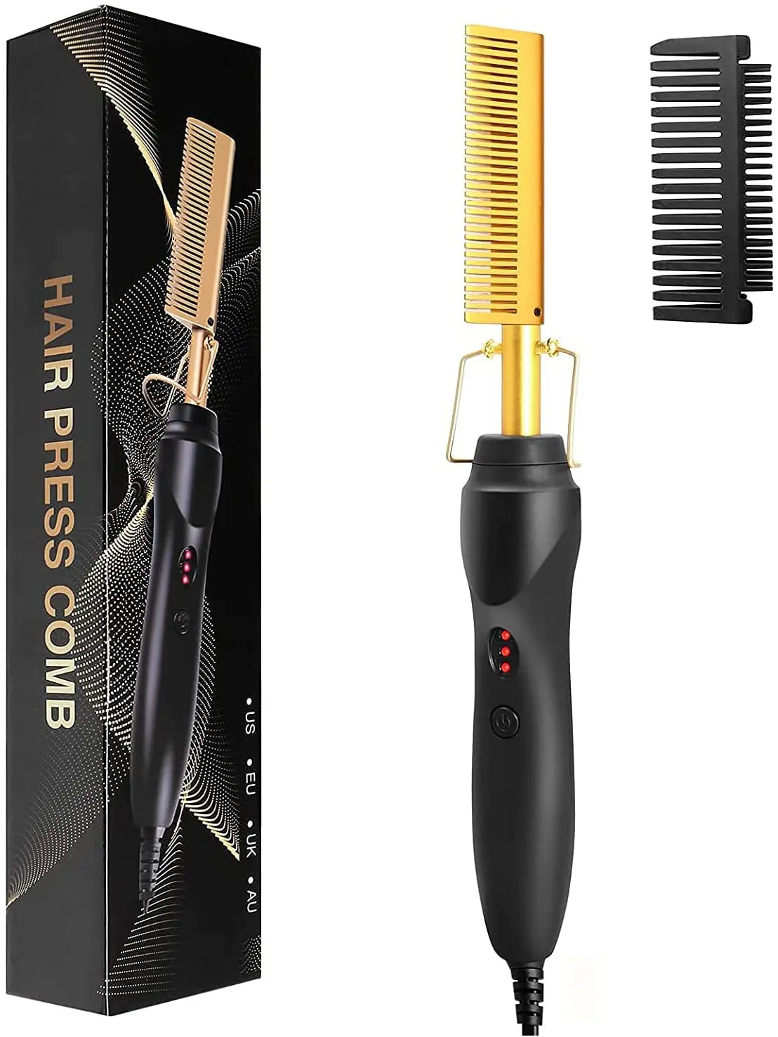 2 in 1 Hot Comb Hair Straightener