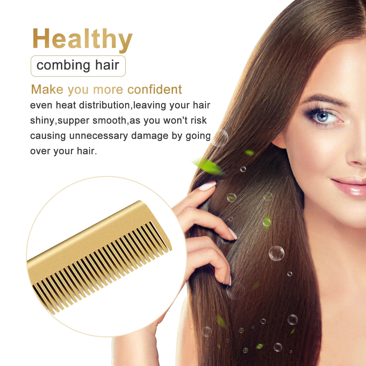 2 in 1 Hot Comb Hair Straightener