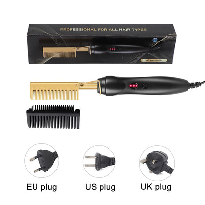 2 in 1 Hot Comb Hair Straightener