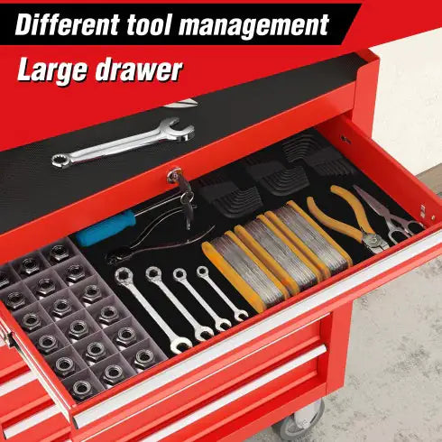 Rolling Tool Chest With 7-Drawer Tool Box