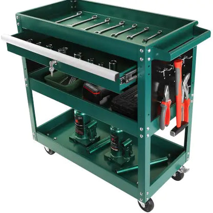 3 Tier Rolling Tool Cart, Heavy Duty Utility Cart Tool Organizer