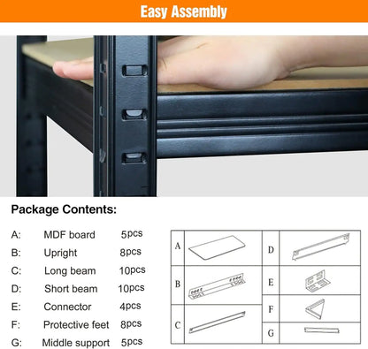 2000 Lb Capacity Garage Storage Rack Heavy-duty