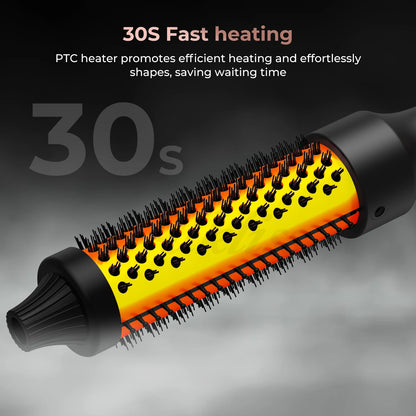 3 in 1 Thermal Brush, Hair Curler, And Comb