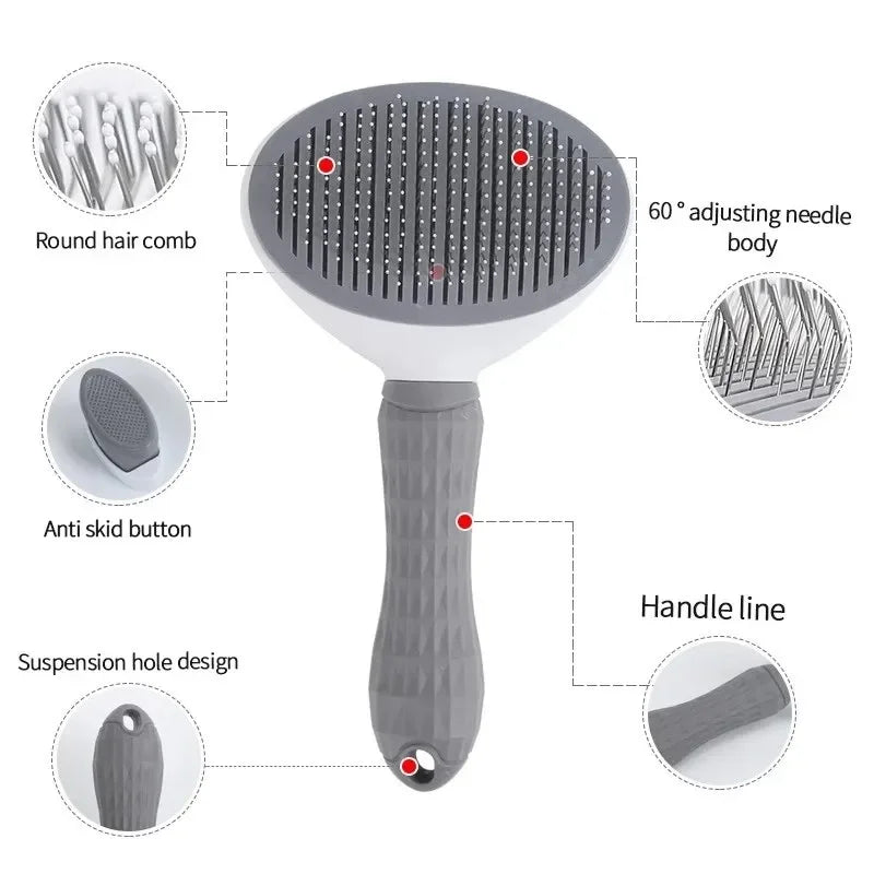 Pet Self Cleaning Pet Hair Remover Brush