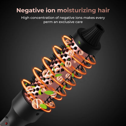 3 in 1 Thermal Brush, Hair Curler, And Comb