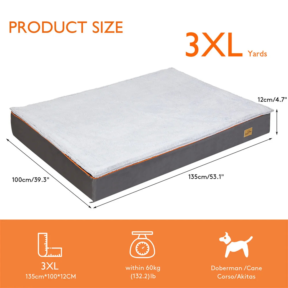 Premium Large Orthopedic Memory Foam Dog Bed