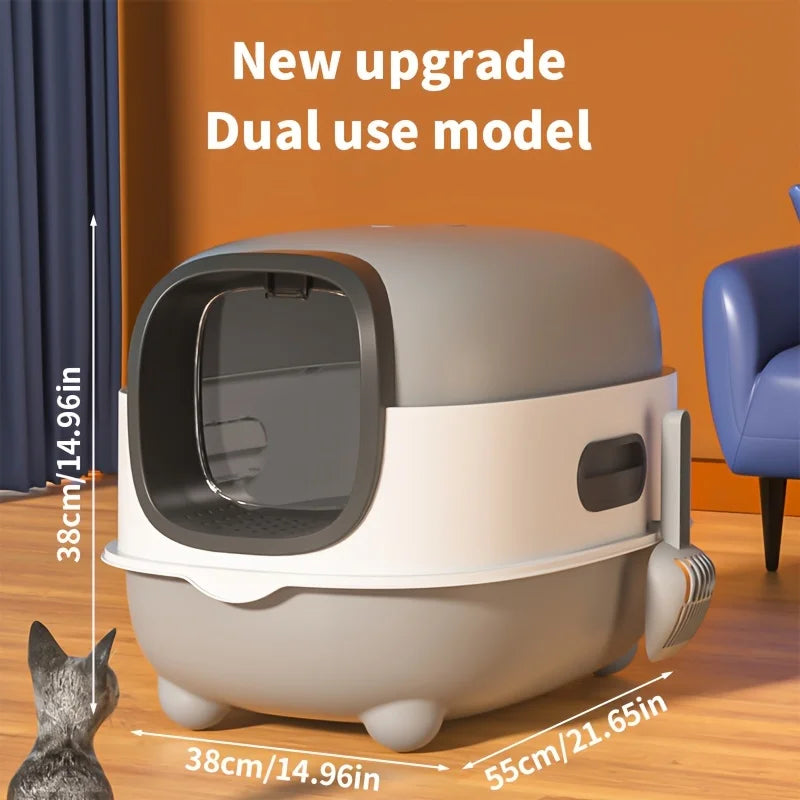 Closed Cat Litter Box