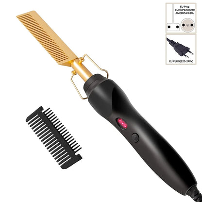 2 in 1 Hot Comb Hair Straightener