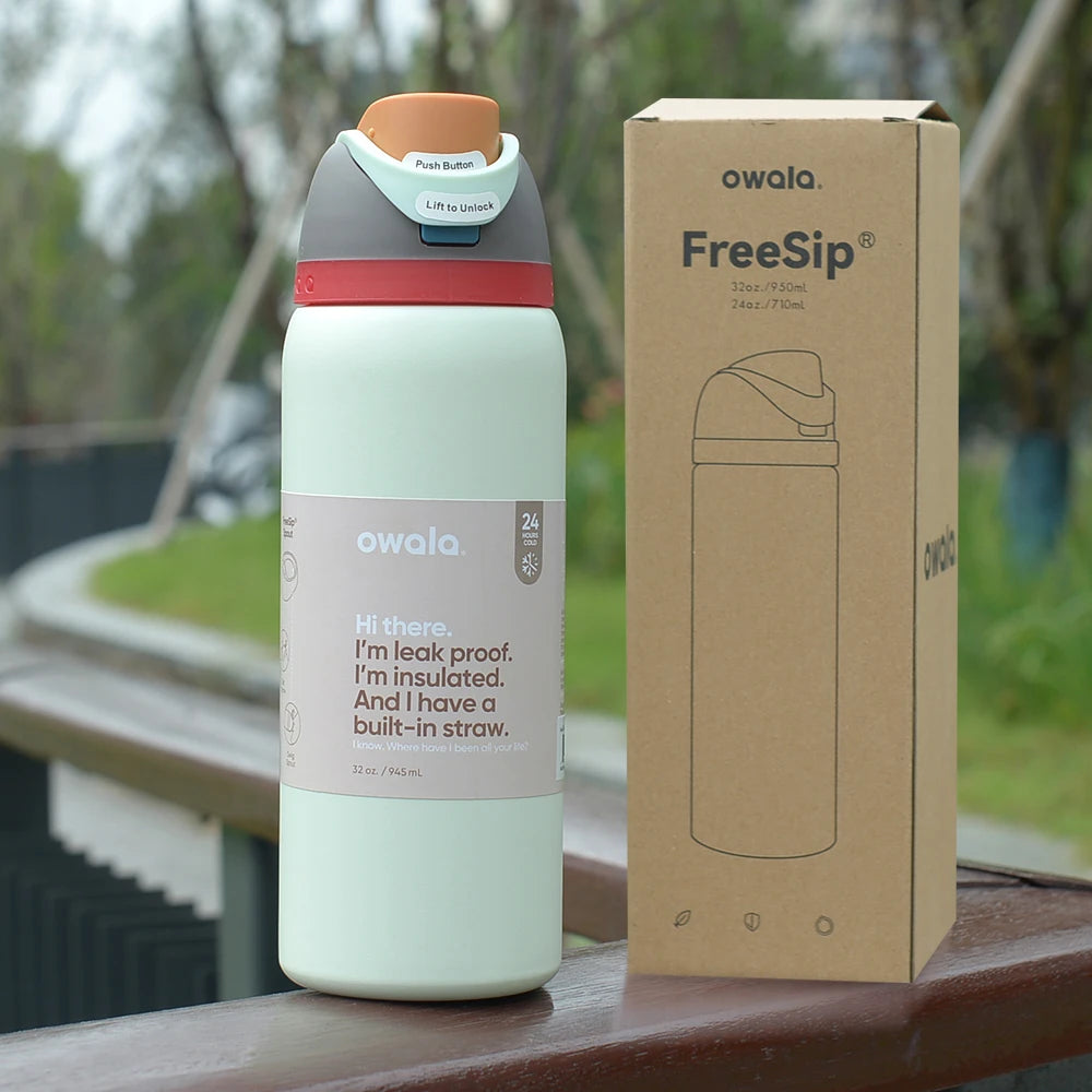 Owala Insulated Stainless Steel Water Bottle with Straw