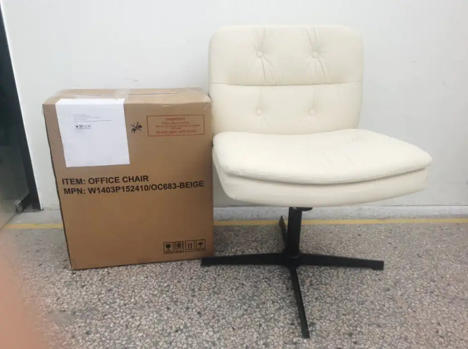 Large Size Armless Home Office Desk Chair