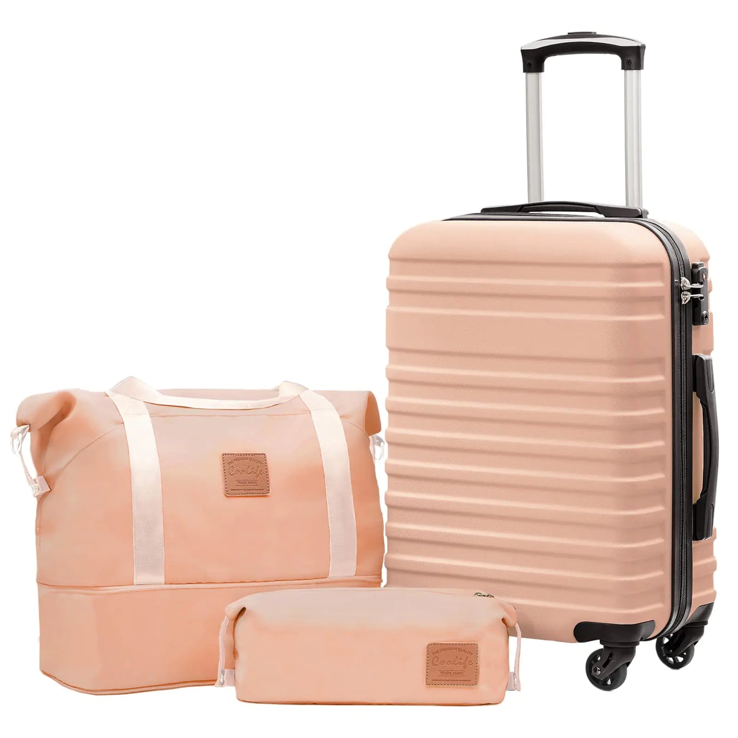 Coolife Suitcase Set 3 Piece Luggage Set