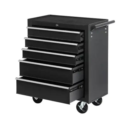 5-Drawer Rolling Tool Chest With Key Lock