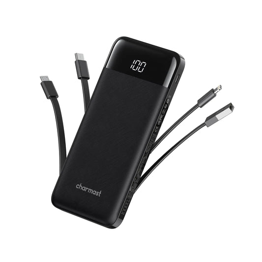 Portable Charger with Built in Cables 10,000mAh