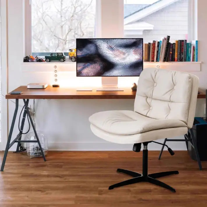 Large Size Armless Home Office Desk Chair